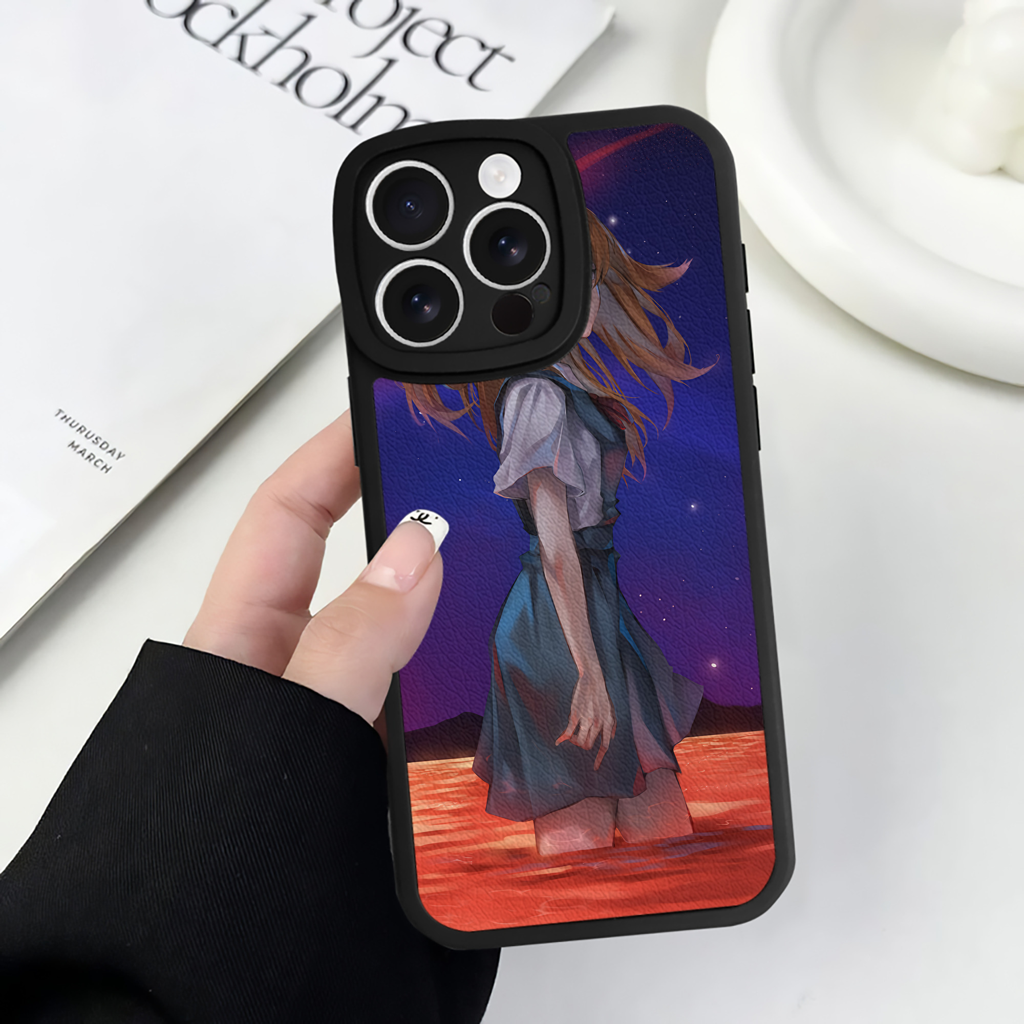 （画像用） EVA 新世紀エヴァンゲリオン 【iPhone 16シリーズ対応】シリコンスマホケース（レザー調） 材質：シリコン
